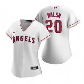 Women's Los Angeles Angels Jared Walsh White Replica Home Jersey