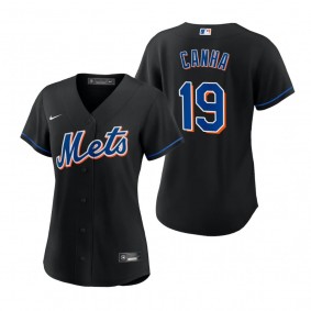 Women's New York Mets Mark Canha Black Replica Alternate Jersey
