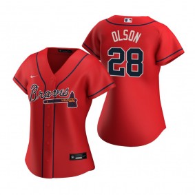 Women's Atlanta Braves Matt Olson Red Replica Jersey