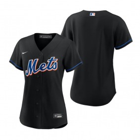 Women's New York Mets Black Replica Alternate Jersey
