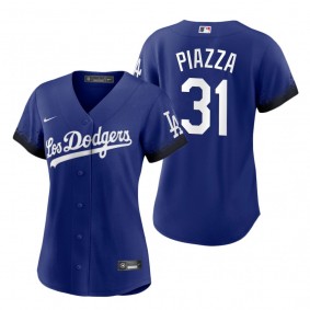 Women's Los Angeles Dodgers Mike Piazza Royal 2021 City Connect Replica Jersey