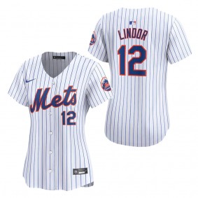 Women's New York Mets Francisco Lindor White Home Limited Player Jersey