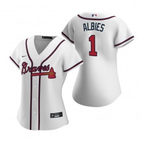 Women's Atlanta Braves Ozzie Albies White Replica Jersey