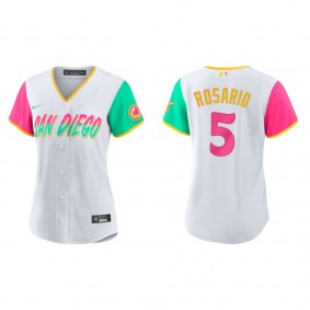 Women's San Diego Padres Eguy Rosario White City Connect Replica Jersey