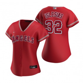 Women's Los Angeles Angels Raisel Iglesias Red Replica Jersey