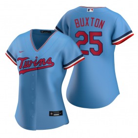 Women's Minnesota Twins Byron Buxton Nike Light Blue Replica Alternate Jersey