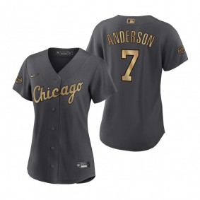 Women's Chicago White Sox Tim Anderson Charcoal 2022 MLB All-Star Game Replica Jersey