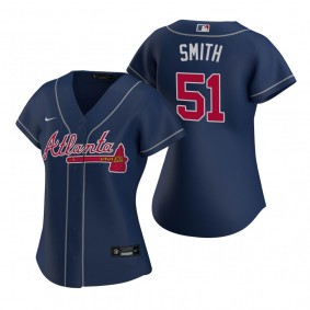 Women's Atlanta Braves Will Smith Navy Replica Jersey