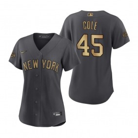 Women's New York Yankees Gerrit Cole Charcoal 2022 MLB All-Star Game Replica Jersey