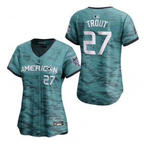 Women's American League Mike Trout Teal 2023 MLB All-Star Game Limited Player Jersey