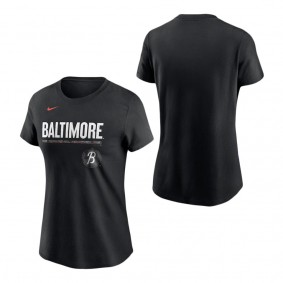 Women's Baltimore Orioles Nike Black 2023 City Connect Wordmark T-Shirt