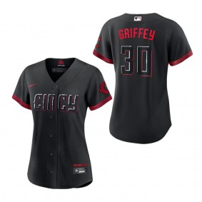 Women's Cincinnati Reds Ken Griffey Jr. Nike Black 2023 City Connect Replica Player Jersey