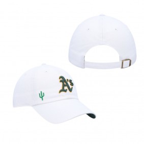 Women's Oakland Athletics '47 White Spring Training Confetti Icon Clean Up Adjustable Hat