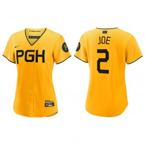 Women's Pittsburgh Pirates Connor Joe Gold City Connect Replica Jersey