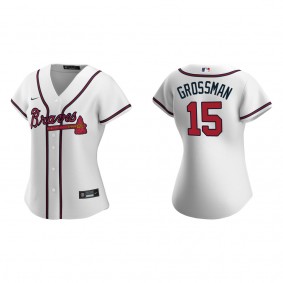Women's Braves Robbie Grossman White Replica Jersey