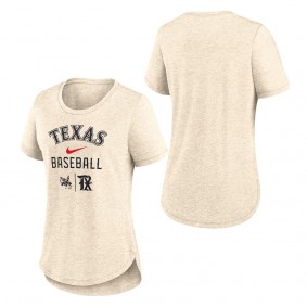 Women's Texas Rangers Cream 2023 City Connect Tri-Blend T-Shirt