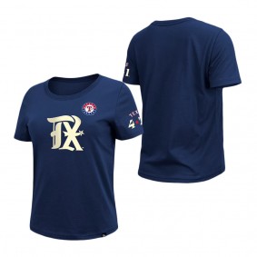 Women's Texas Rangers Navy 2023 City Connect Logo T-Shirt