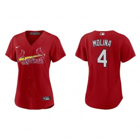 Yadier Molina Women's St. Louis Cardinals Red Alternate Replica Jersey