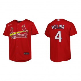 Yadier Molina Youth St. Louis Cardinals Red Alternate Replica Jersey