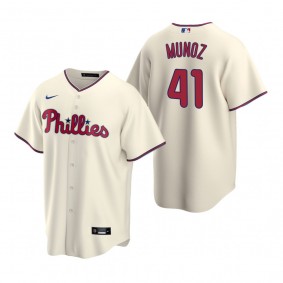 Philadelphia Phillies Yairo Munoz Cream Replica Alternate Jersey