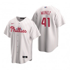 Philadelphia Phillies Yairo Munoz White Replica Home Jersey