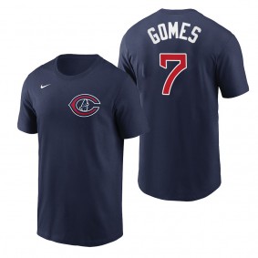 Cubs Yan Gomes Navy 2022 Field of Dreams T-Shirt