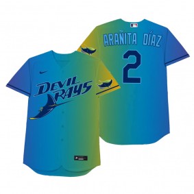 Yandy Diaz Aranita Diaz Blue 2021 Players' Weekend Nickname Jersey
