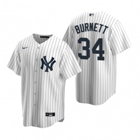 New York Yankees A.J. Burnett Nike White Retired Player Replica Jersey