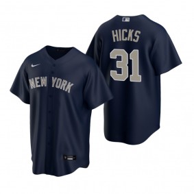Men's New York Yankees Aaron Hicks Nike Navy Replica Alternate Jersey