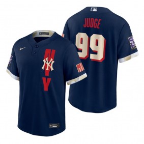 New York Yankees Aaron Judge Navy 2021 MLB All-Star Game Replica Jersey