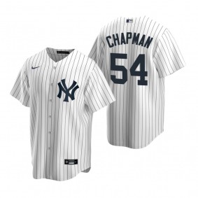 Men's New York Yankees Aroldis Chapman Nike White Replica Home Jersey