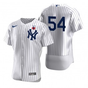 Men's New York Yankees Aroldis Chapman Nike White Negro Leagues Authentic Jersey