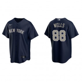 Men's New York Yankees Austin Wells Navy Replica Alternate Jersey