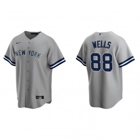 Men's New York Yankees Austin Wells Gray Replica Road Jersey