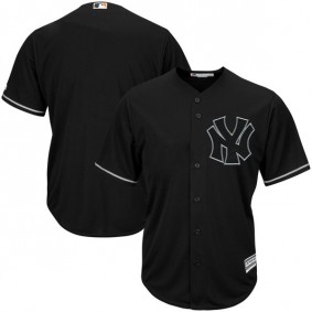 Male New York Yankees Black Pop Fashion V-Neck Jersey