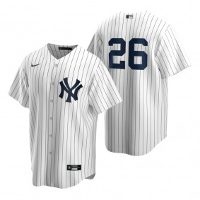 New York Yankees DJ LeMahieu Nike White Navy Replica Home Jersey