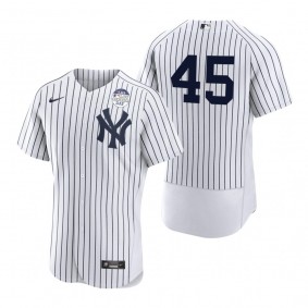 New York Yankees Gerrit Cole White 4 ALS Lou Gehrig Day Authentic Jersey