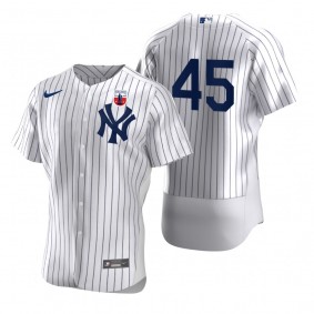 Men's New York Yankees Gerrit Cole Nike White Negro Leagues Authentic Jersey
