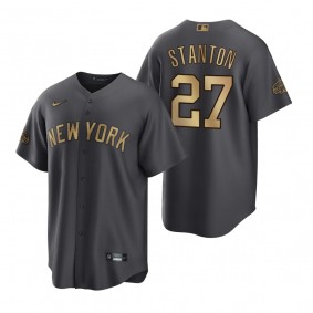 New York Yankees Giancarlo Stanton Charcoal 2022 MLB All-Star Game Replica Jersey