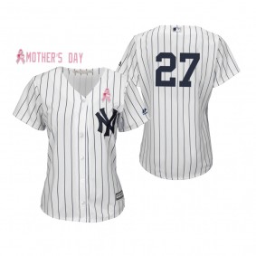 2019 Mother's Day Giancarlo Stanton New York Yankees White Jersey