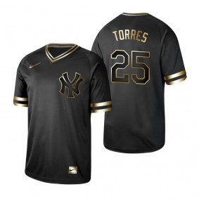 2019 Golden Edition New York Yankees Gleyber Torres Black Jersey