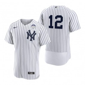 New York Yankees Isiah Kiner-Falefa White 4 ALS Lou Gehrig Day Authentic Jersey