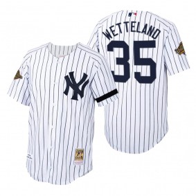 New York Yankees John Wetteland Authentic Home White Cooperstown Collection Jersey