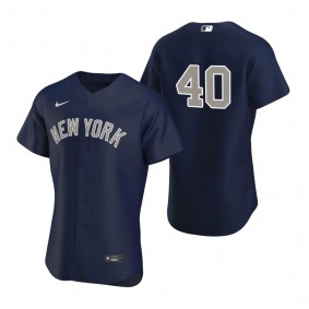 Men's New York Yankees Luis Severino Nike Navy Authentic 2020 Alternate Jersey