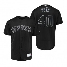 New York Yankees Luis Severino Pena Black 2019 Players' Weekend Authentic Jersey
