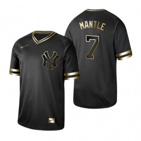 2019 Golden Edition New York Yankees Mickey Mantle Black Jersey