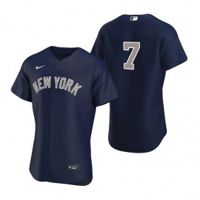 Men's New York Yankees Mickey Mantle Nike Navy Authentic 2020 Alternate Jersey