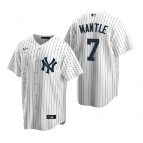 Men's New York Yankees Mickey Mantle Nike White Replica Home Jersey