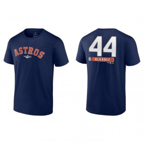 Yordan Alvarez Houston Astros Navy 2022 World Series T-Shirt