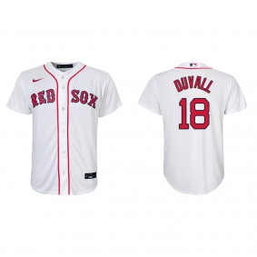 Youth Adam Duvall Boston Red Sox White Replica Home Jersey